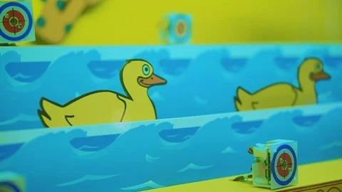 Children's gaming machine with ducks.  Stock Footage 106090556