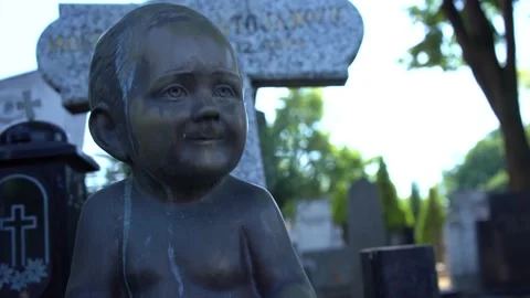 Children's graveyard Stock Footage 156555062