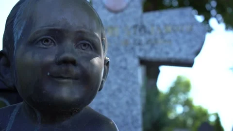 Children's graveyard Stock Footage 156555438