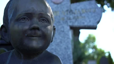 Children's graveyard Stock Footage 156556887