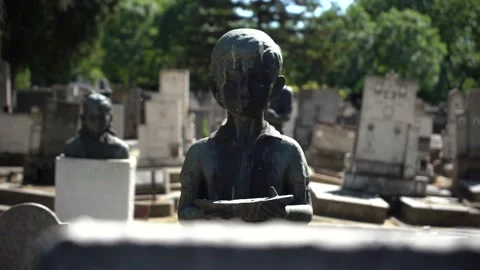 Children's graveyard Stock Footage 156559470