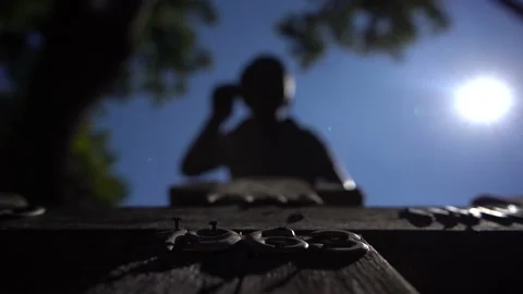 Children's graveyard Stock Footage 156560828