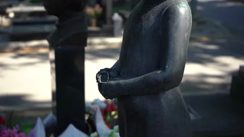 Children's graveyard Stock Footage 156570590