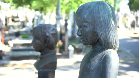 Children's graveyard Stock Footage 156570836