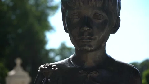 Children's graveyard Stock Footage 156573992