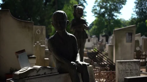 Children's graveyard Video stock 156582094