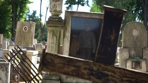 Children's graveyard Video stock 156631533