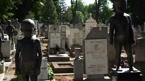 Children's graveyard Video stock 156631936