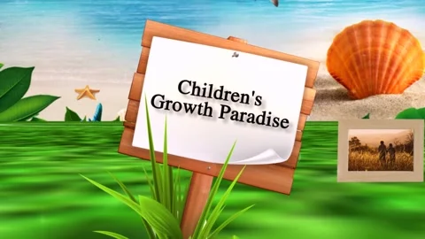 Children's Growth Paradise After Effects stock