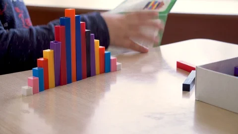 Children's hands are engaged in creativity. Graphics Stock Footage 98921366