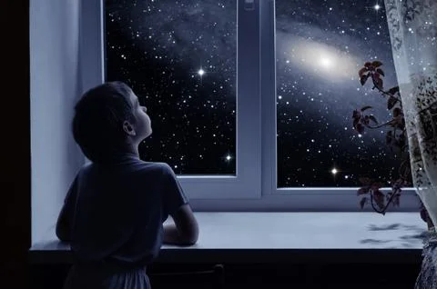 Children's imagination 스톡 사진