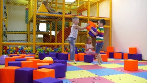 Children's indoor games. Stock Footage 81976522