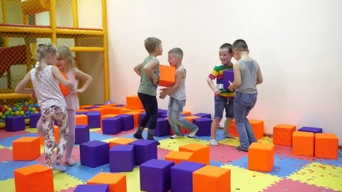 Children's indoor games. Stock Footage 81983405