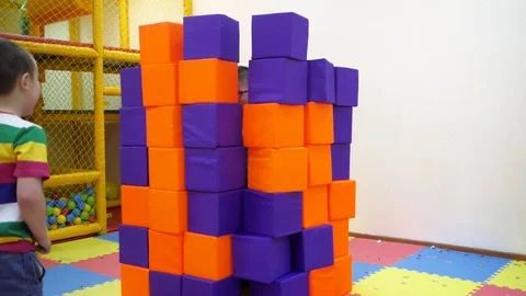 Children's indoor games. Stock Footage 81986808