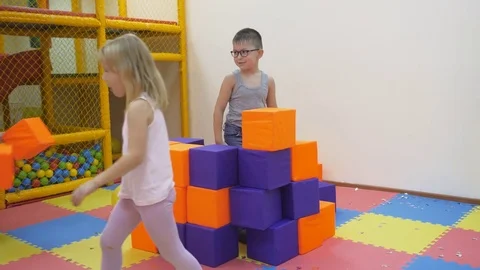 Children's indoor games. Stock Footage 82240137