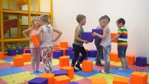 Children's indoor games. Stock Footage 82363728