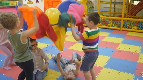 Children's indoor games. Stock Footage 82757090