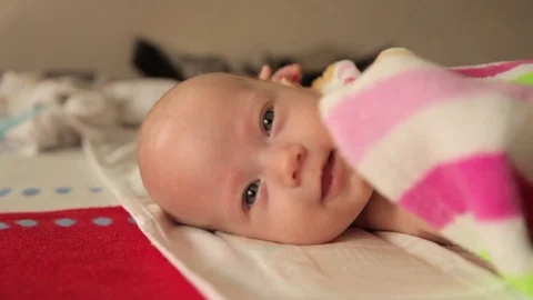 Children's massage at home Stock Footage 70668604