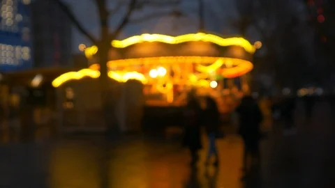 Childrens Merry Go Round Stock Footage 104506892