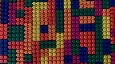 Children's multi-colored constructor for the play Stock Photos