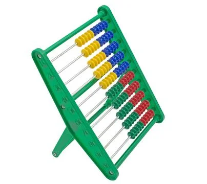 Children's multicolored abacus Stock Photos