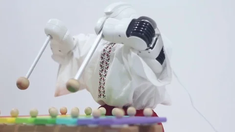 Childrens musical robot Stock Footage 81787141
