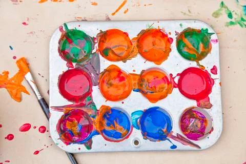 Children's paint Stock Photos