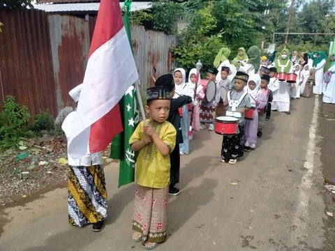 Children's parade Foto stock