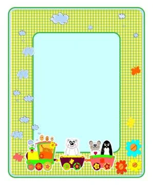 Children's photo framework. bears. vector illustration. Stock Illustration