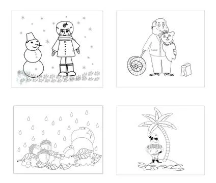 Children's pictures vector Stock Illustration