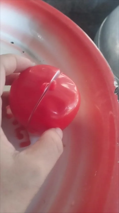 Children's plastic apple fruit toy Stock Footage 291763485