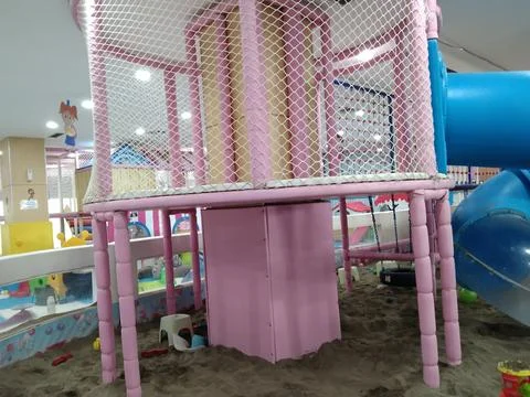 Children's play building Foto stock