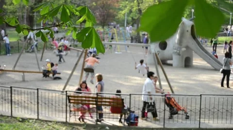 Childrens at Play Ground Stock Footage 46112258