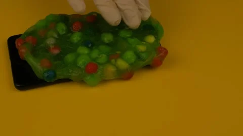 Children's Play Silicone Slime Stock Footage 297774107