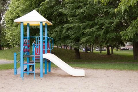 Children's play structure in the park Stock Photos