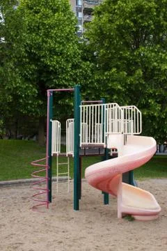Children's play structure in the park Stock Photos
