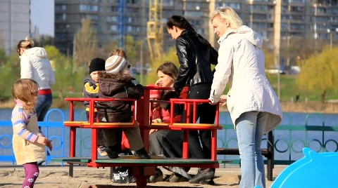 Childrens playground Stock Footage 687911