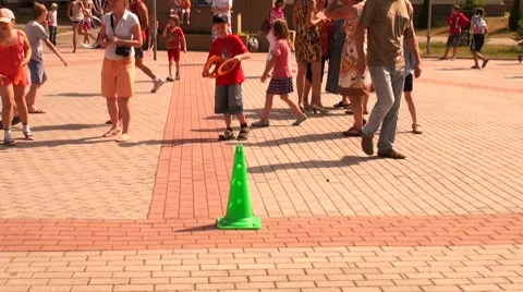 Children's playground Stock Footage 7135291