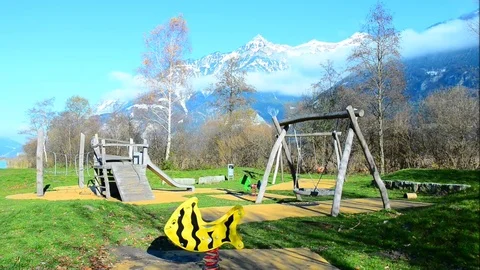 Children's playground Stock Footage 82459948