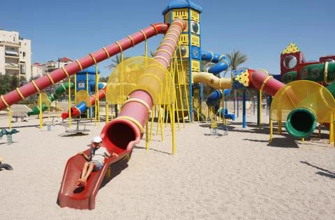 Children's Playground Foto stock