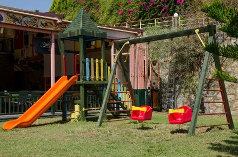 Children's playground Stockfoto's
