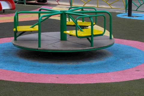 Children's playground in the yard Stock Photos
