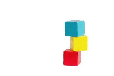 Children's playing cubes Foto stock