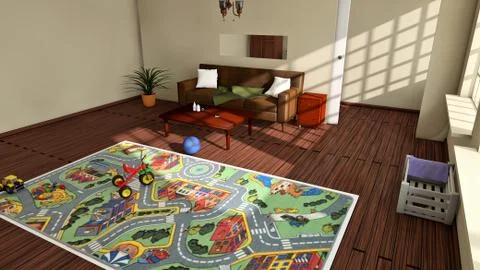 Children's playroom Stock Illustration
