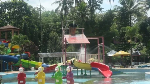 Children's pool area Stock Footage 224240851