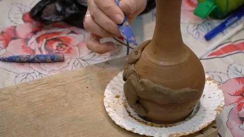 Children’s pottery studio Stock-Footage 101343661