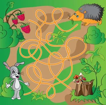 Children's puzzle - maze Stock Illustration