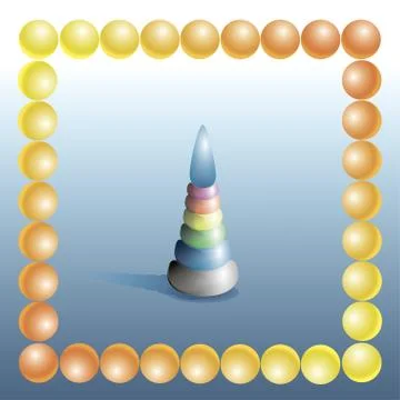 Children's pyramid 스톡 일러스트