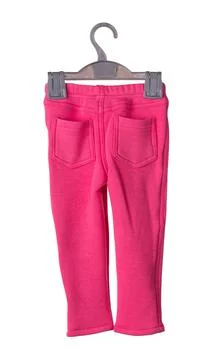 Childrens red pants. Stock-Fotos
