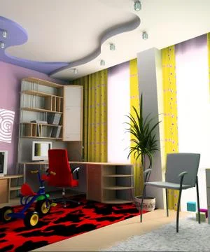 Children's room Stock Illustration